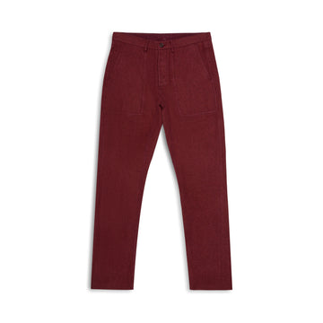 Panelled-Pocket Pant — Wool/Hemp/Silk Twill