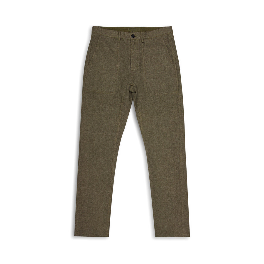 Panelled-Pocket Pant — Wool/Hemp/Silk Twill