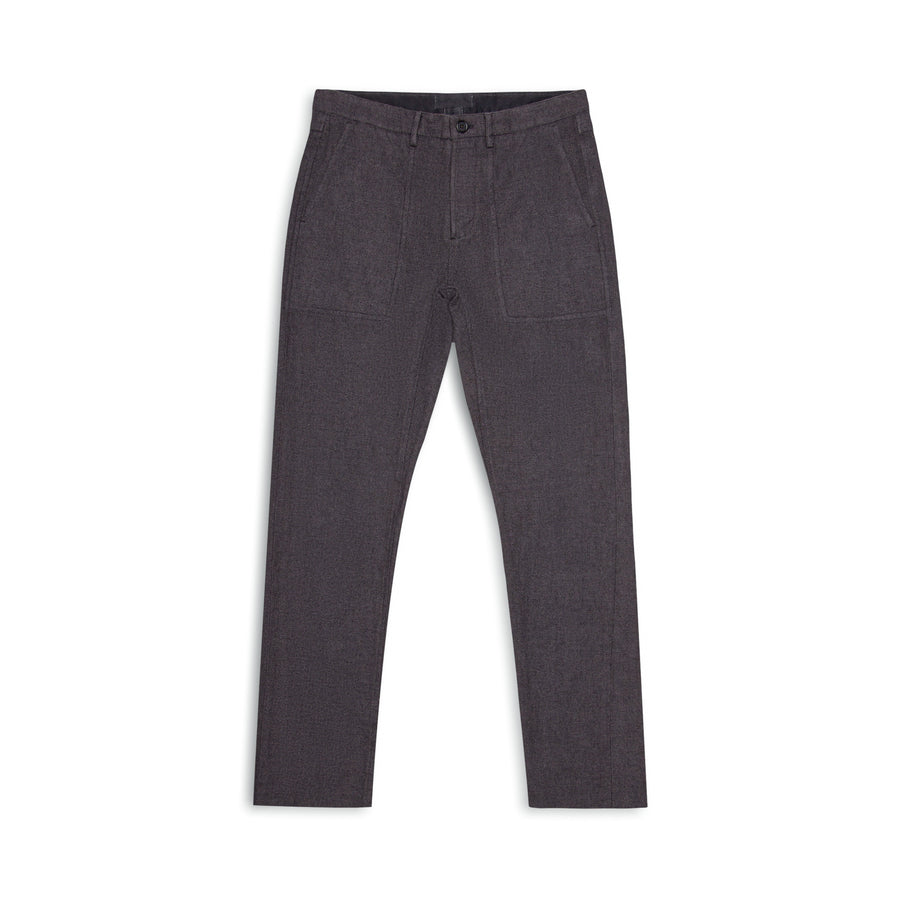 Panelled-Pocket Pant — Wool/Hemp/Silk Twill